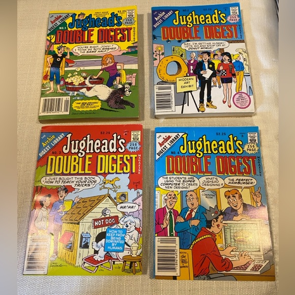 Other - Lot of 4 Vintage Jughead Double Digest Comic Books Nos. 1-4